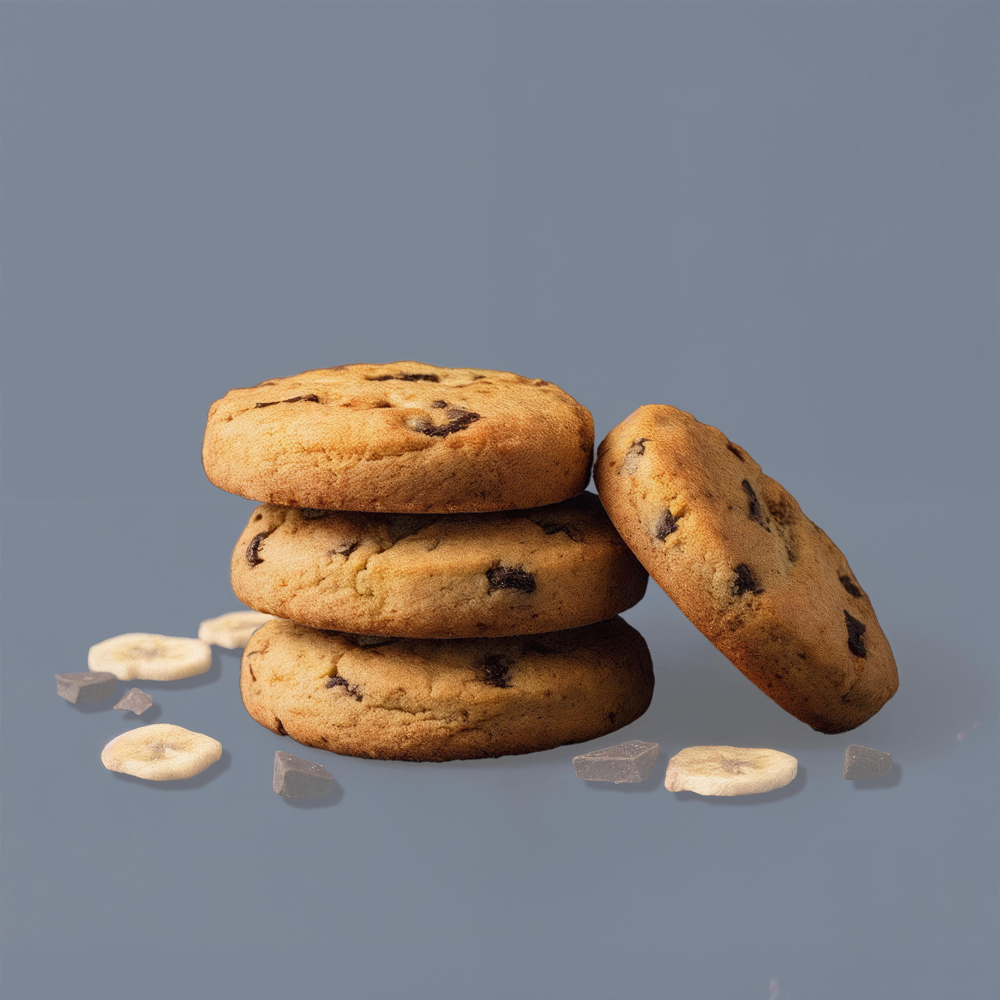 Cookie Velours Noir - Banane & Choc. Noir