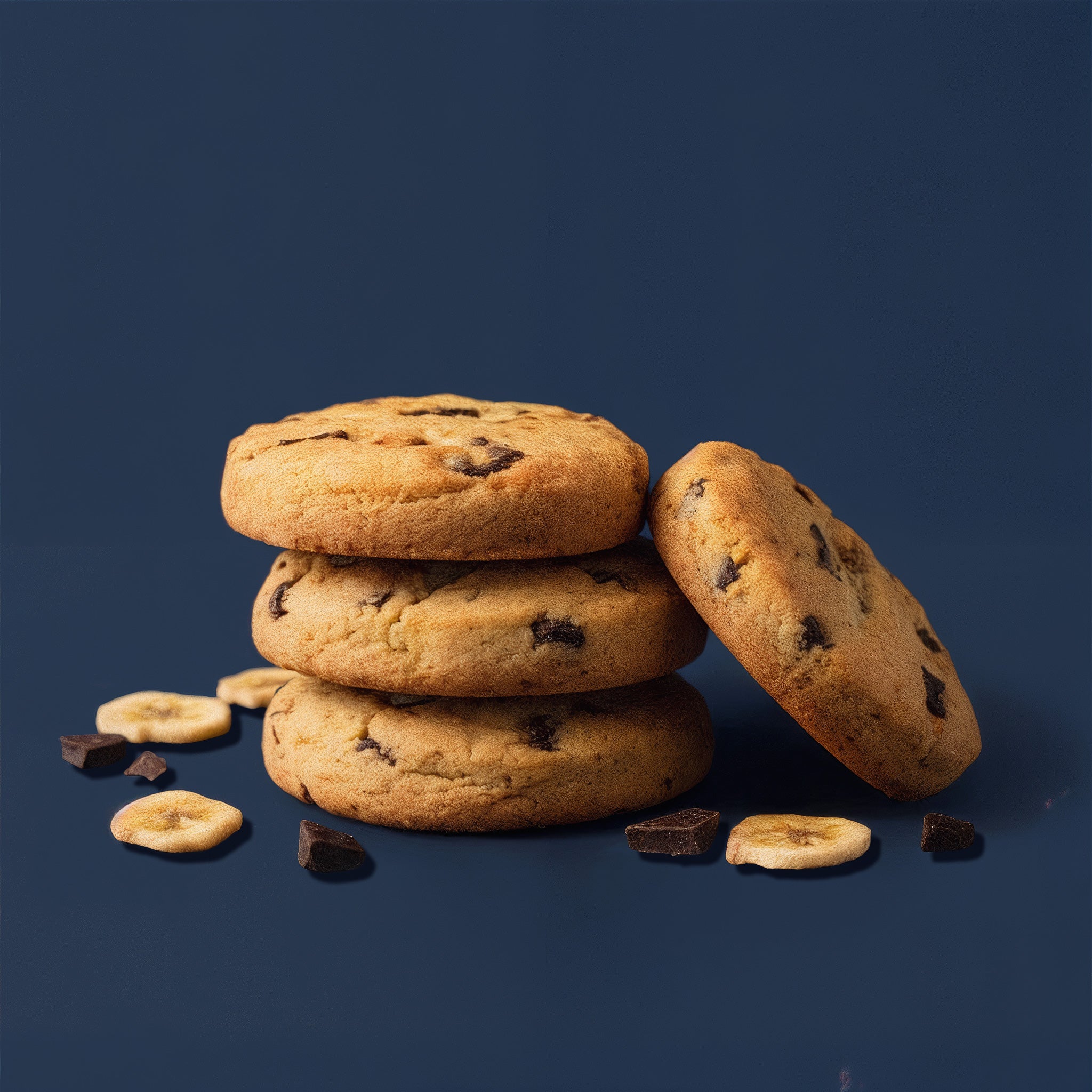 Cookie Velours Noir - Banane & Choc. Noir